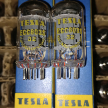 2 x TESLA ECC803S 12AX7 TUBES